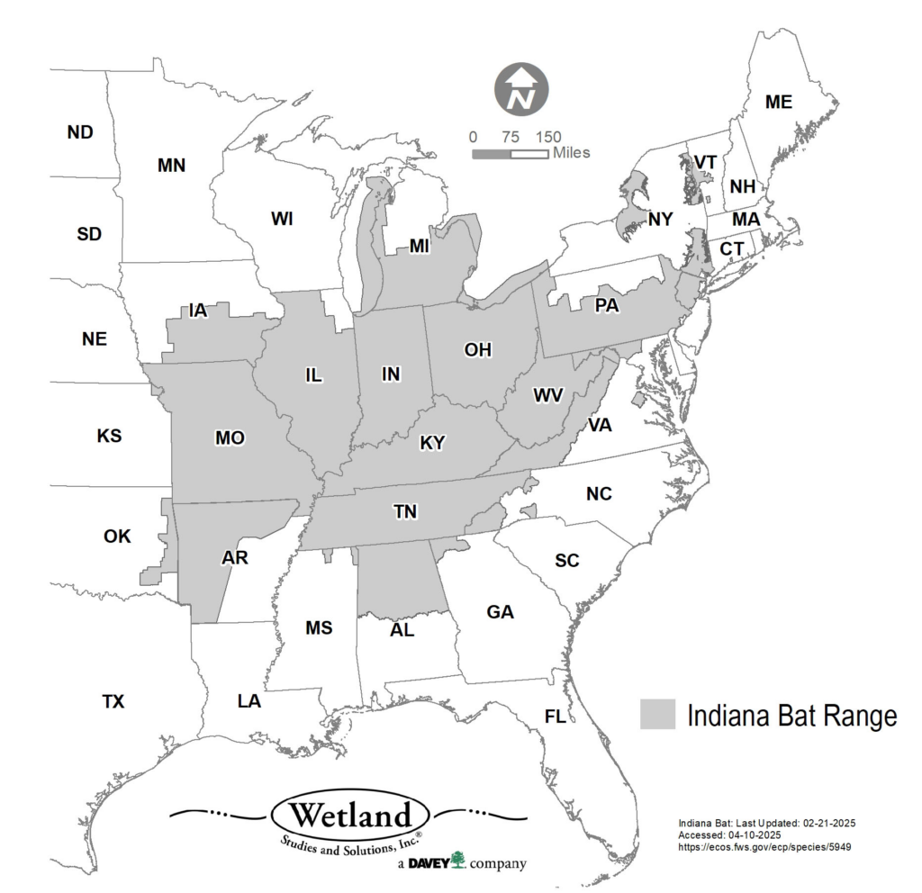 Indiana bat regulations have not changed, but the range does increase as additional studies are conducted, so projects that were not subject to protections previously may find that they are now or will be in the future.